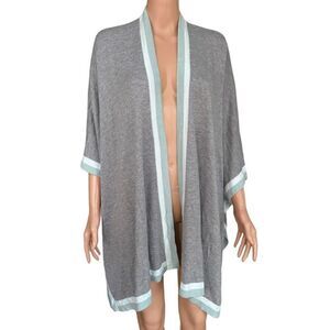 Chico’s Tipped Ruana Wrap sweater cardigan size L/XL